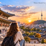 서울 첫날 여행 코스로 광화문과 경복궁, 명동, 남산을 둘러보는 여행 풍경