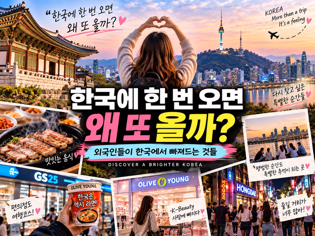 한국 여행 외국인들이 한국에서 빠져드는 이유